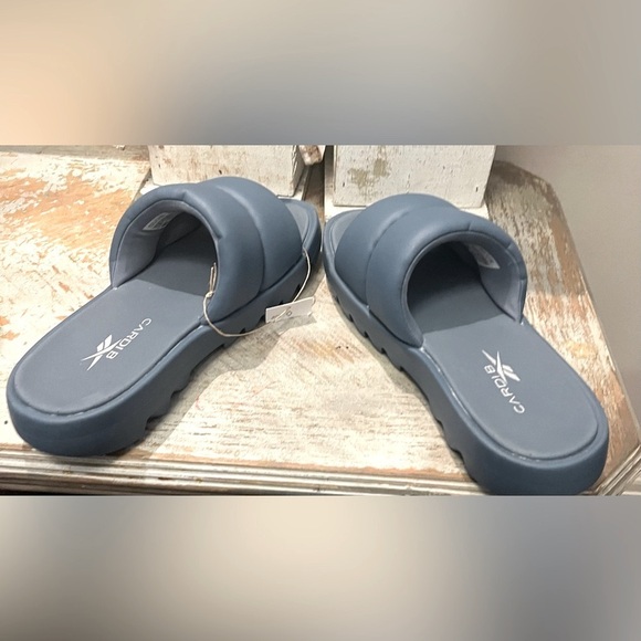 Reebok Cardi B Chunky Straps Blue Slide Sandals NWT Size 11 - Picture 5 of 8
